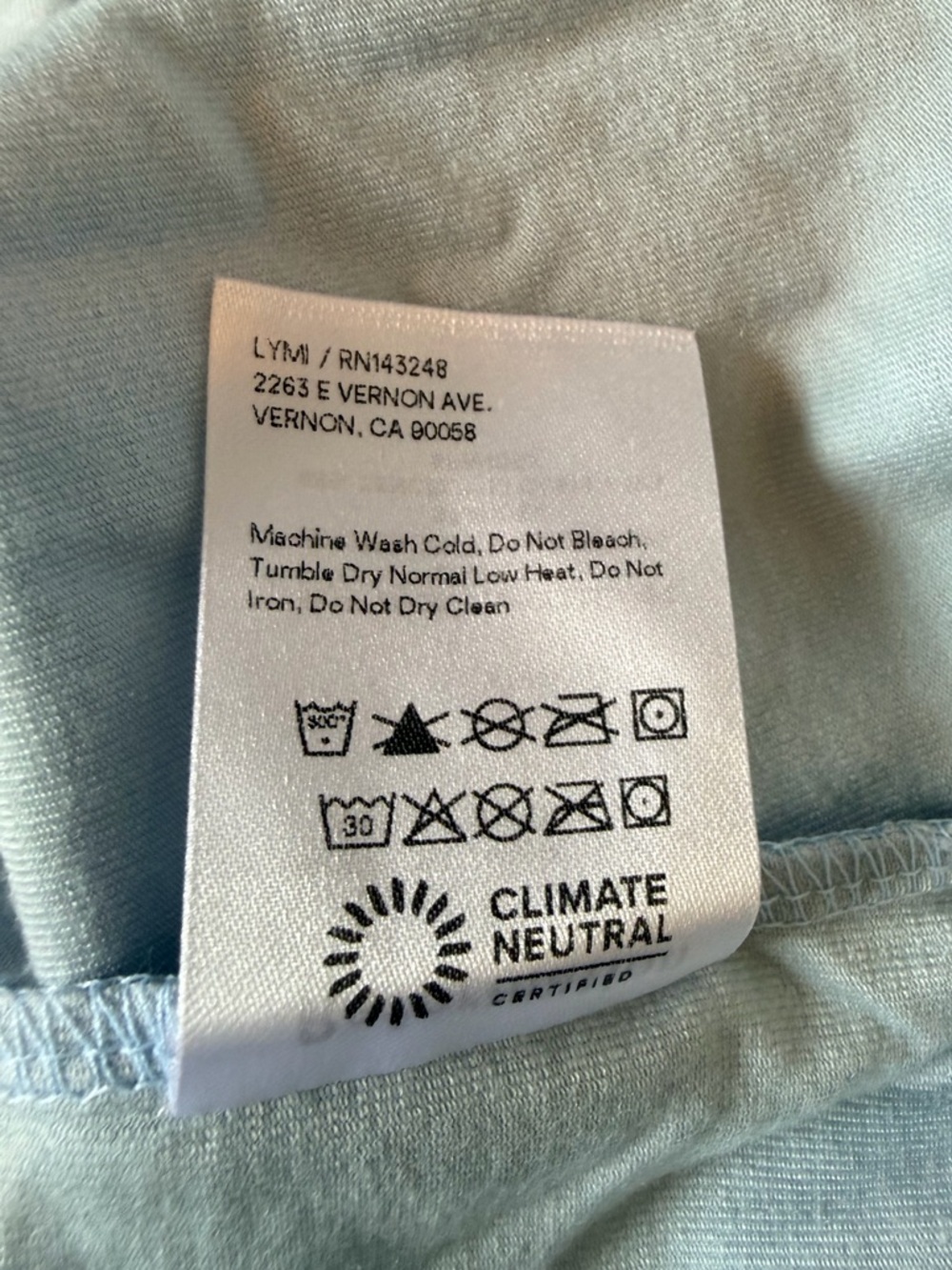 NWT Reformation Bardot Top Mineral Blue Lightweight Square Neck Size Large - Picture 7 of 10